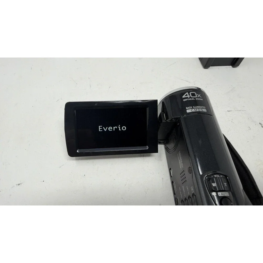 JVC Everio HD SD Camcorder GZ-HM40BU Battery + Charger - TESTED!